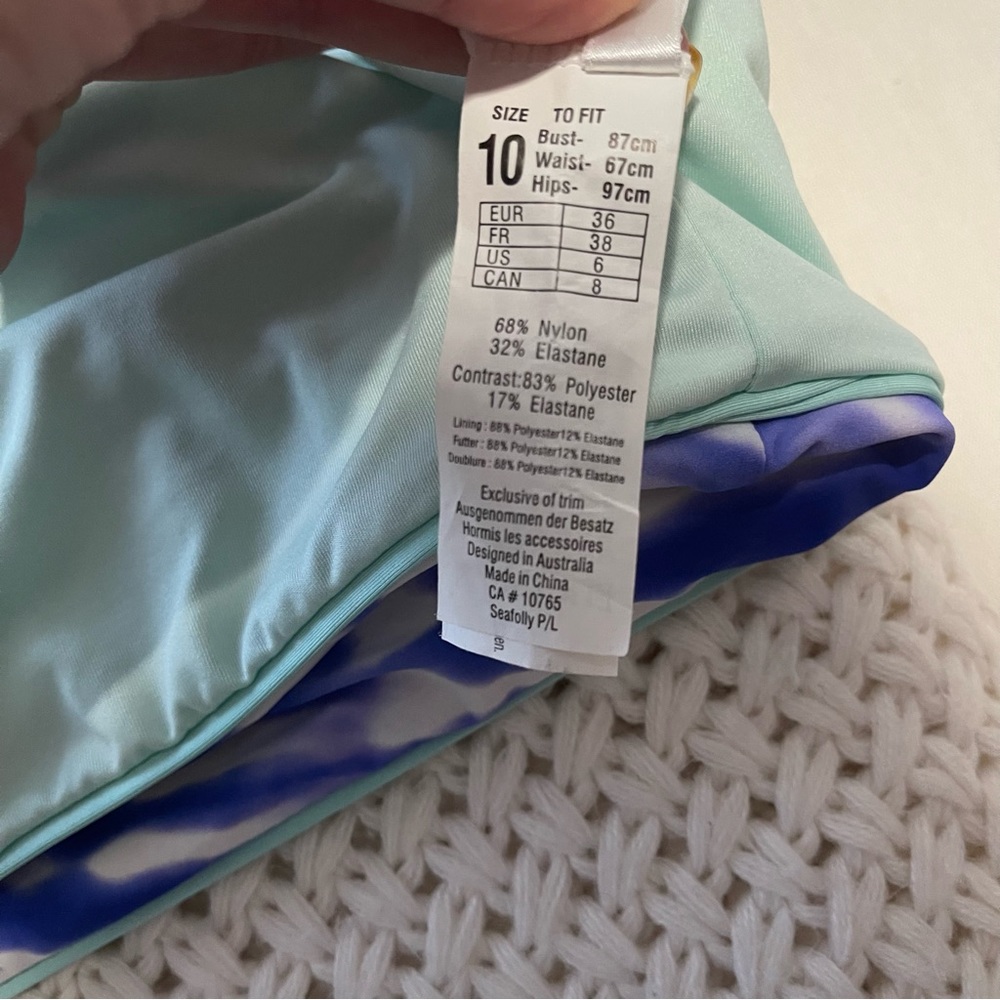 Seafolly Purple Tie Dye Bathing Suit Set - Picture 6 of 7